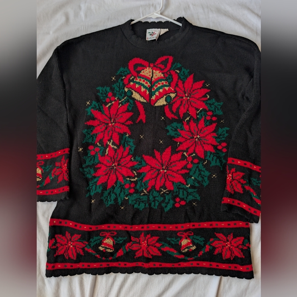 Vintage 90s Christmas Sweater Size Large